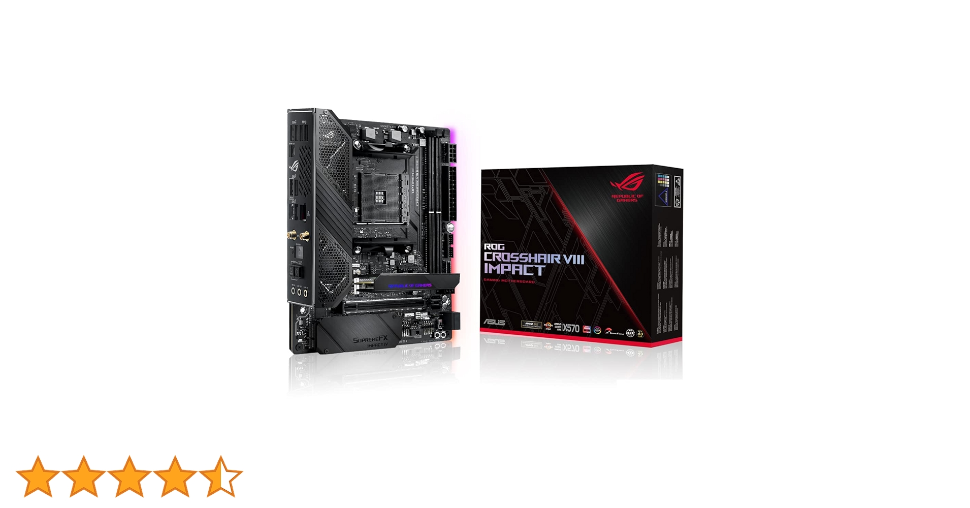 ASUS ROG Crosshair VIII Impact Gaming Motherboard (AMD AM4